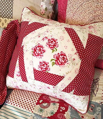 Make a Crazy Patchwork Cushion Cover with Piping - Wendy Gardiner